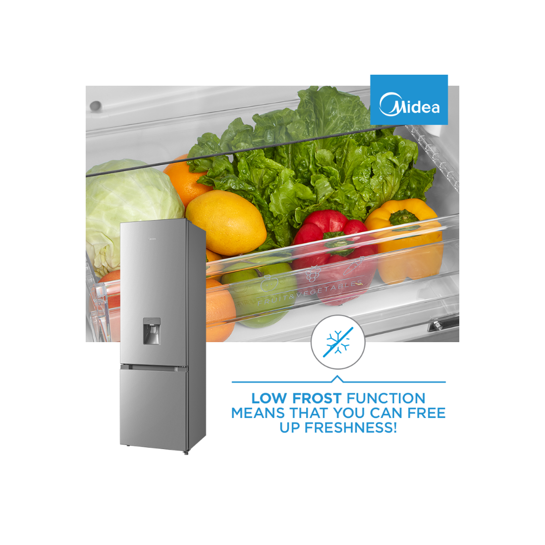 Midea 259L Bottom Mount Freezer - Stainless Steel
