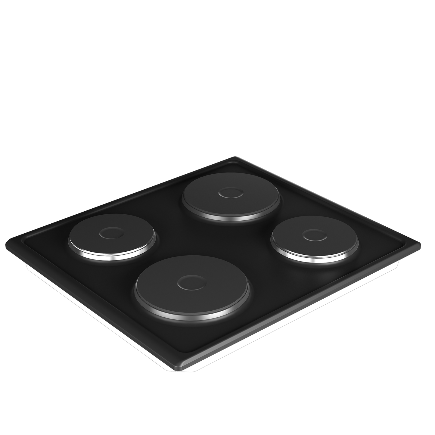 DHD 332: Defy 60cm Slimline Solid Hob without Control Panel – Black