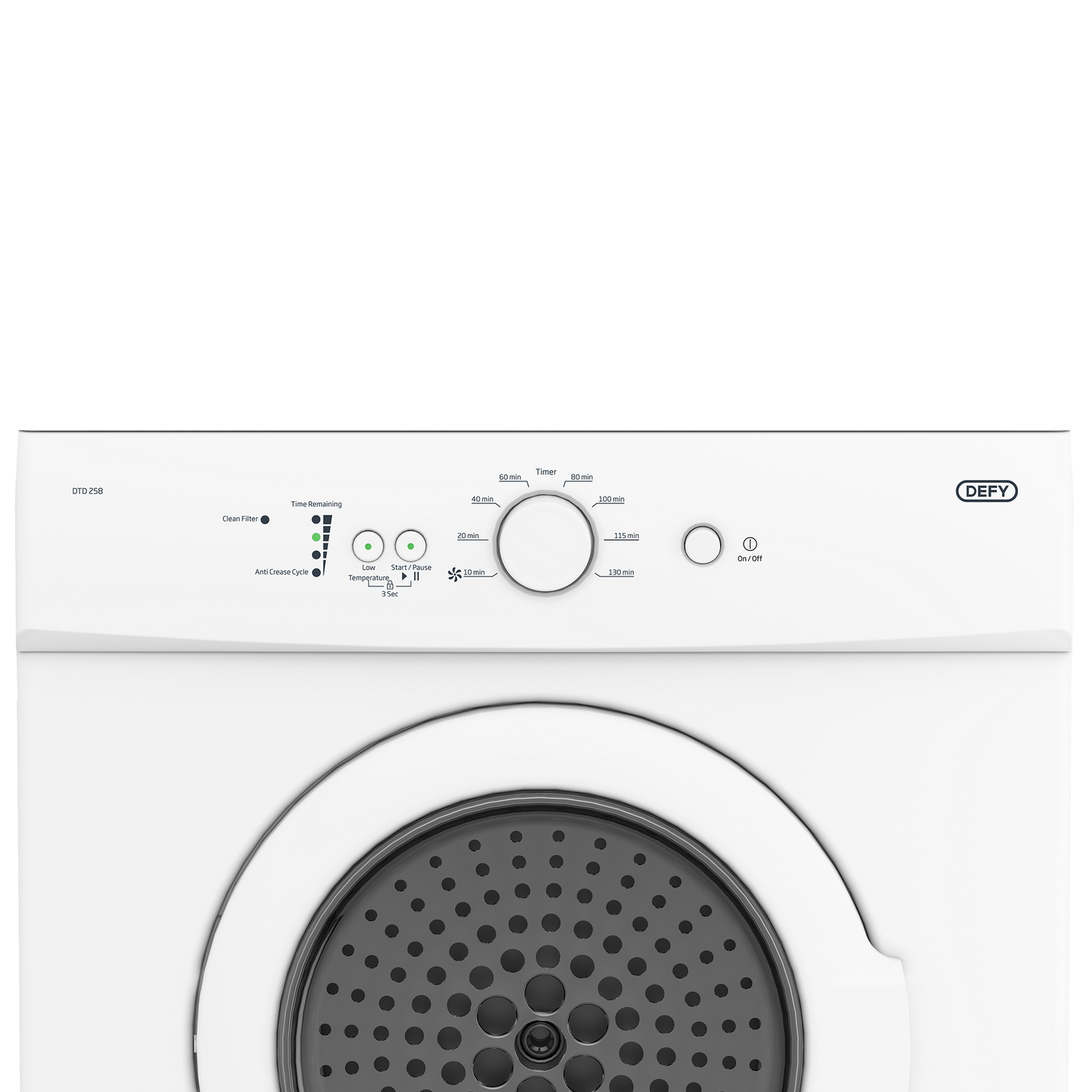 DTD 258: Defy 5Kg Air Vented Tumble Dryer - White