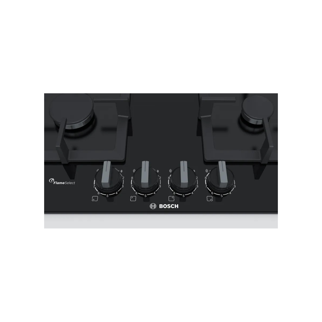 Series 6 Gas Hob 60 cm Tempered glass, Black - PPP6A6B20Z