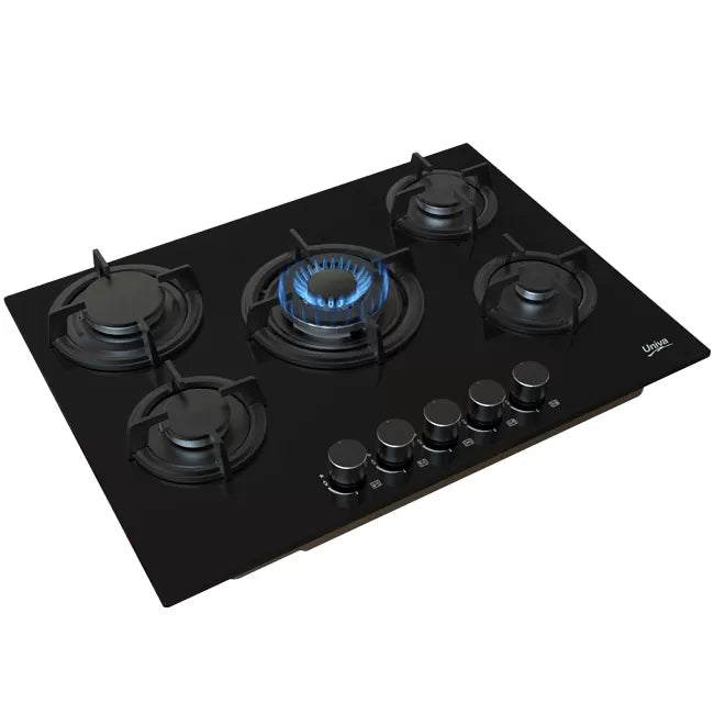 UGH750G 700mm 5 Burner Glass Gas Hob