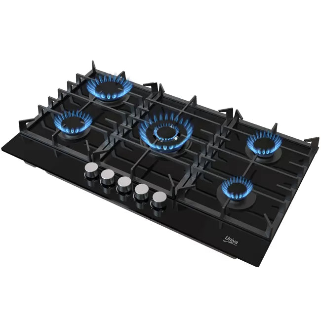 UGH950G: 5 Burner Glass Gas Hob