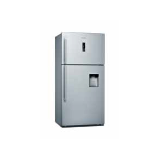 SERIE 4 593 LITRE NO FROST FRIDGE/FREEZER COMBINATION WITH WATER DISPENSER DOORS STAINLESS STEEL LOOK / SIDE PANELS INOX COLOURED
