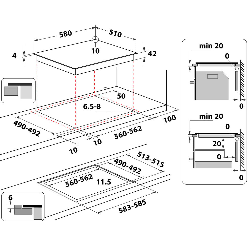 WHIRLPOOL TEMP CTRL HOB AKT 8090 NE