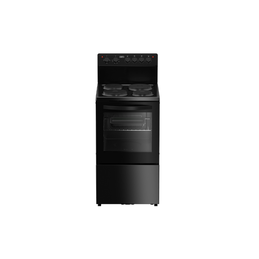 DSS556: Defy 50cm 4 Plate Electric Stove - Black