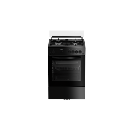 DGS670x: Defy 60cm Full Gas Stove - Black