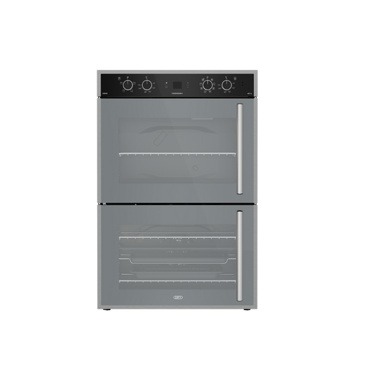 DBO768: Defy Gemini Thermofan+ Double Oven with Airfire Technology - Mirror