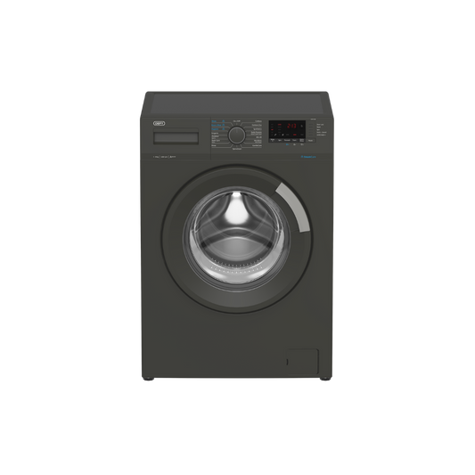 DAW386: Defy 8Kg Front Loader Washing Machine with SteamCure Technology - Manhattan Grey