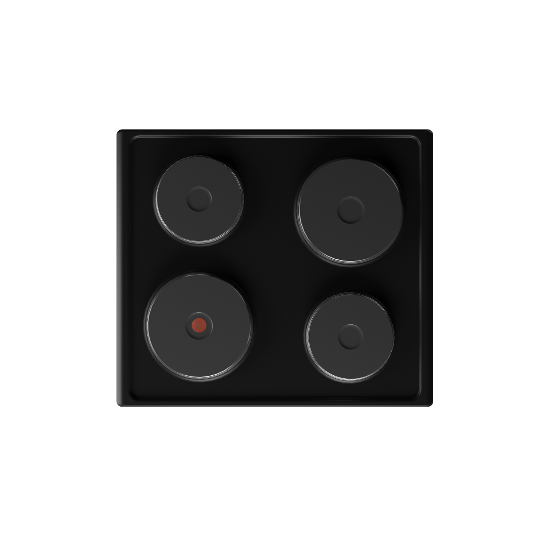DHD 332: Defy 60cm Slimline Solid Hob without Control Panel – Black