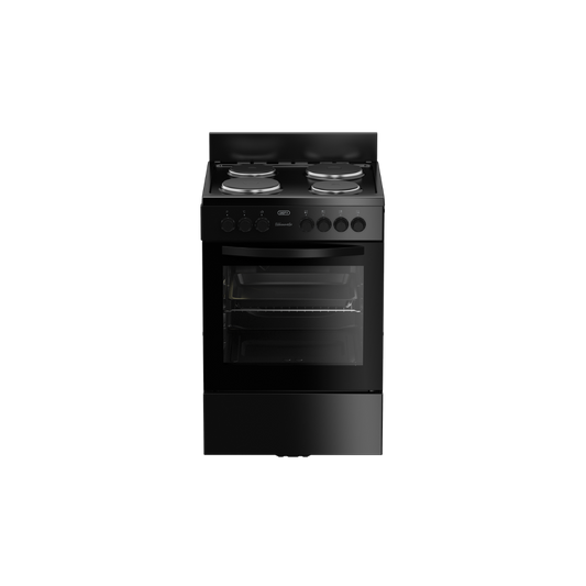 DSS612: Defy 60cm 4 Plate Electric Stove - Black