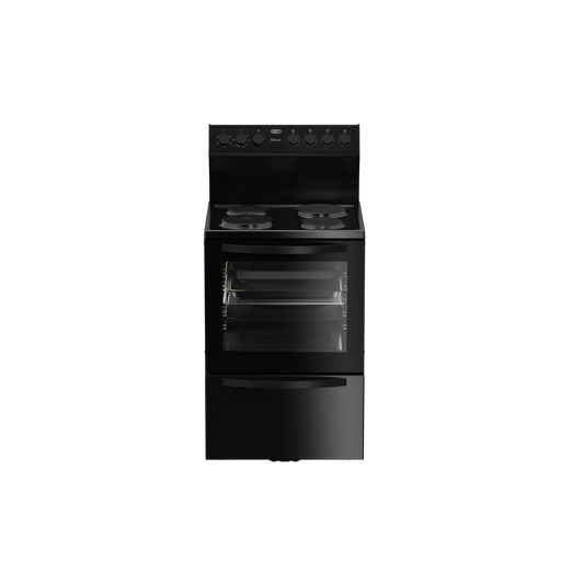 DSS694: Defy 60cm 4 Plate Electric Stove - Black