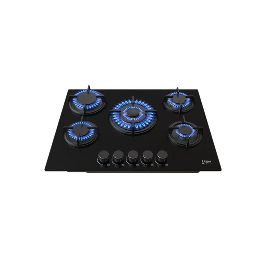 UGH750G 700mm 5 Burner Glass Gas Hob