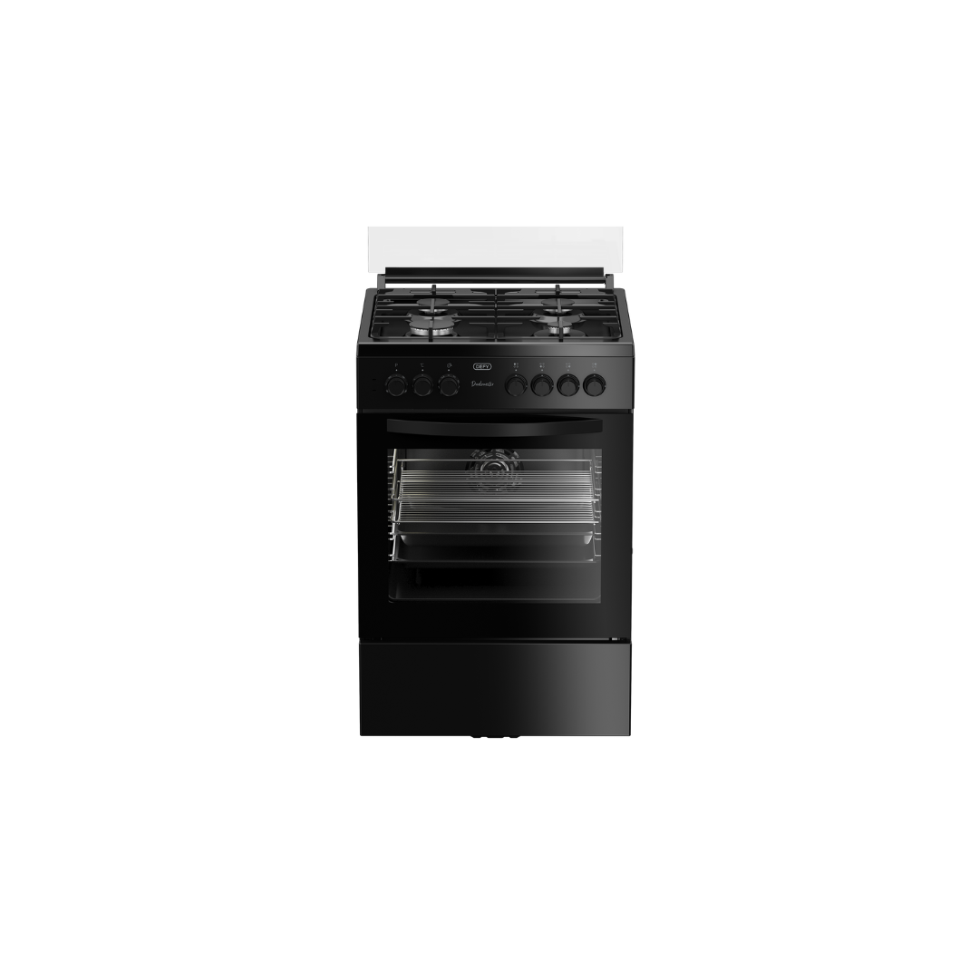DGS606: Defy 60cm Multifunction Gas Electric Stove - Black
