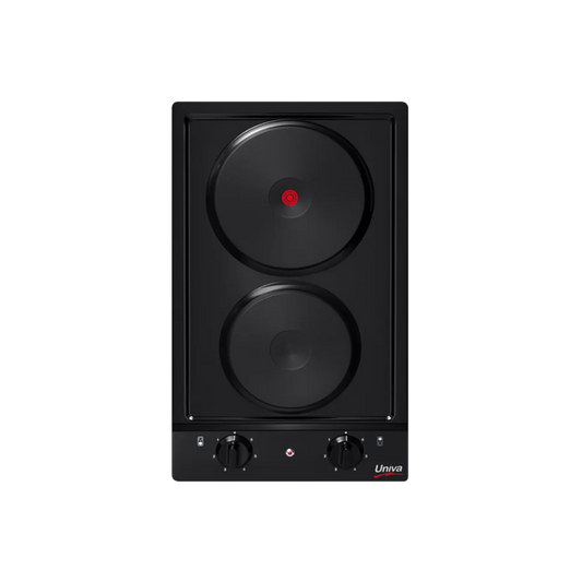 UDH02B HOB: 2 Plate Solid Hob with Control Panel