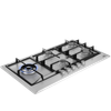 DHG129: Defy 90cm Gemini Gas Hob with Wok Burner - Stainless Steel