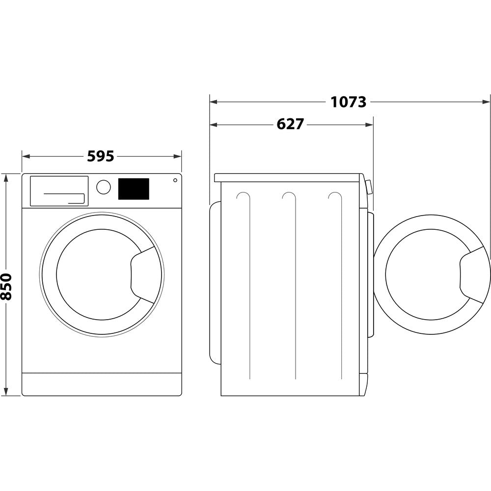 Whirlpool freestanding front loading washing machine: 9kg - FFD 9448 SBCV SA