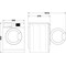 Whirlpool freestanding washer dryer: 9kg - FWDG96148SBS ZA