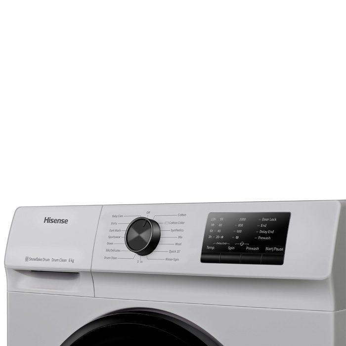 HISENSE WASH/M - 6KG SILVER F/L AWMAWFVC6010S