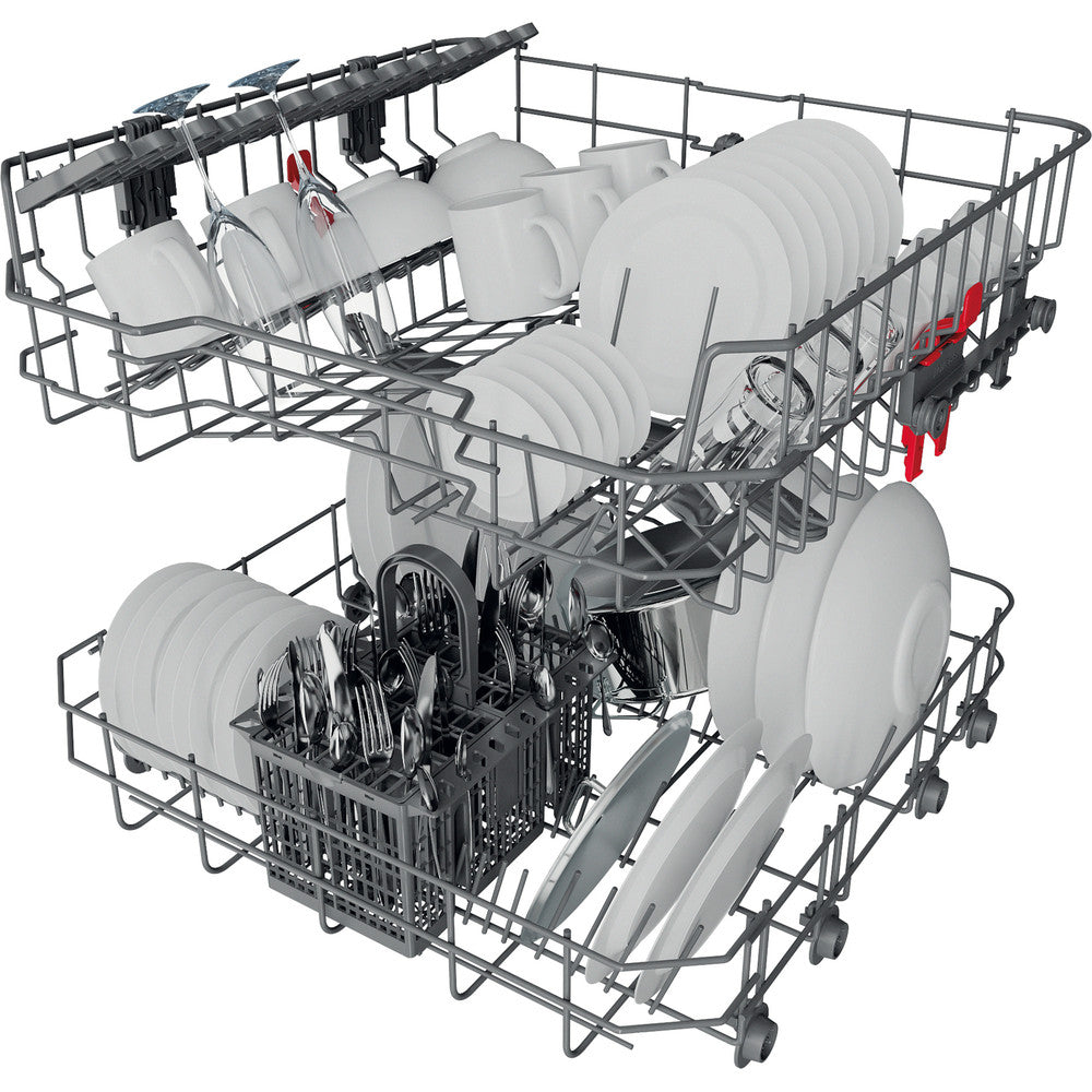 Whirlpool dishwasher: inox colour, full size - WFE 2B19 X SA