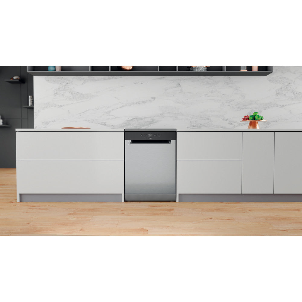 Whirlpool dishwasher: inox colour, full size - WFE 2B19 X SA